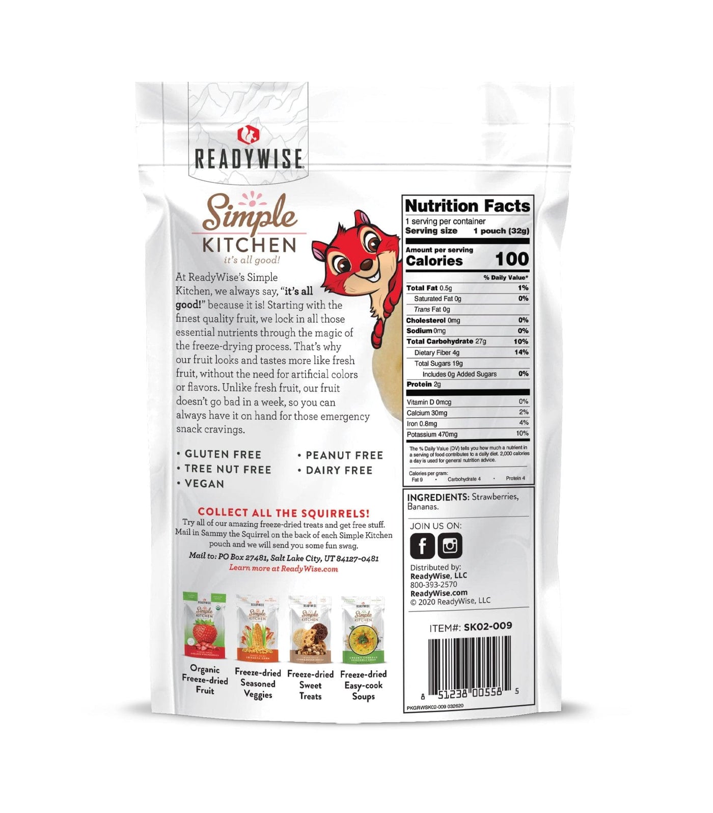 Freeze-Dried Strawberries & Bananas – 6 Pack