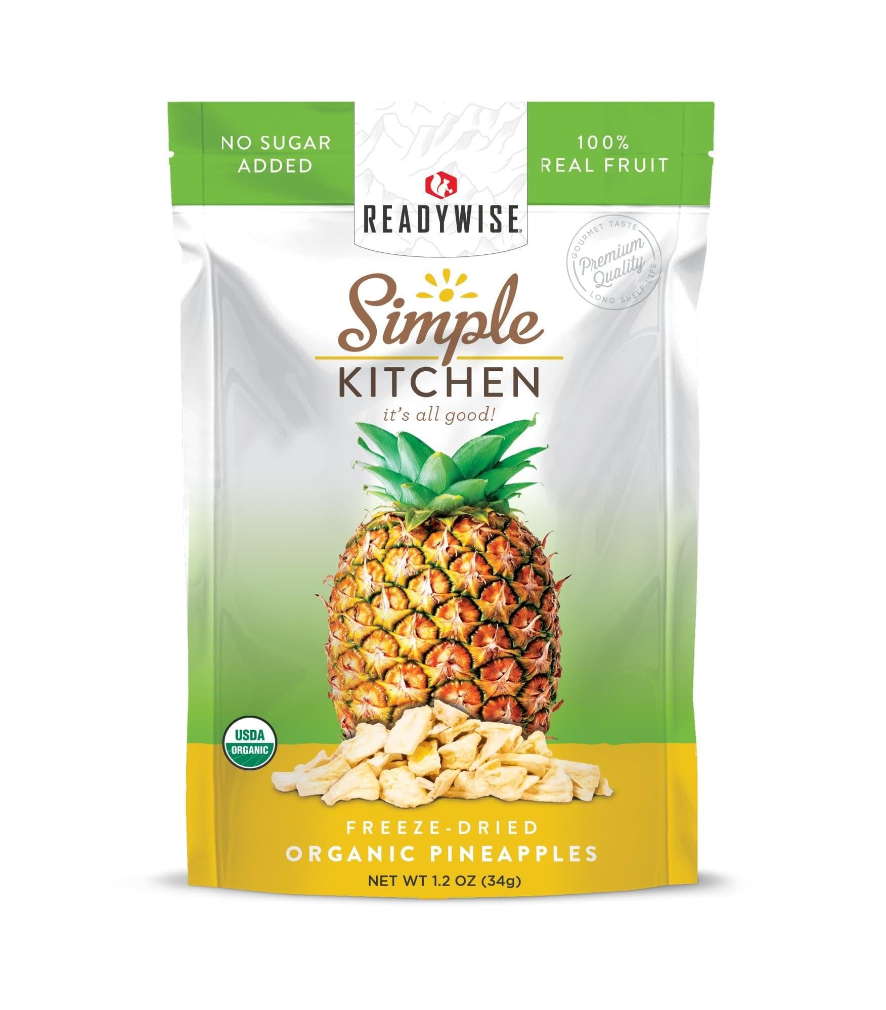 Organic Freeze-Dried Pineapples – 6 Pack