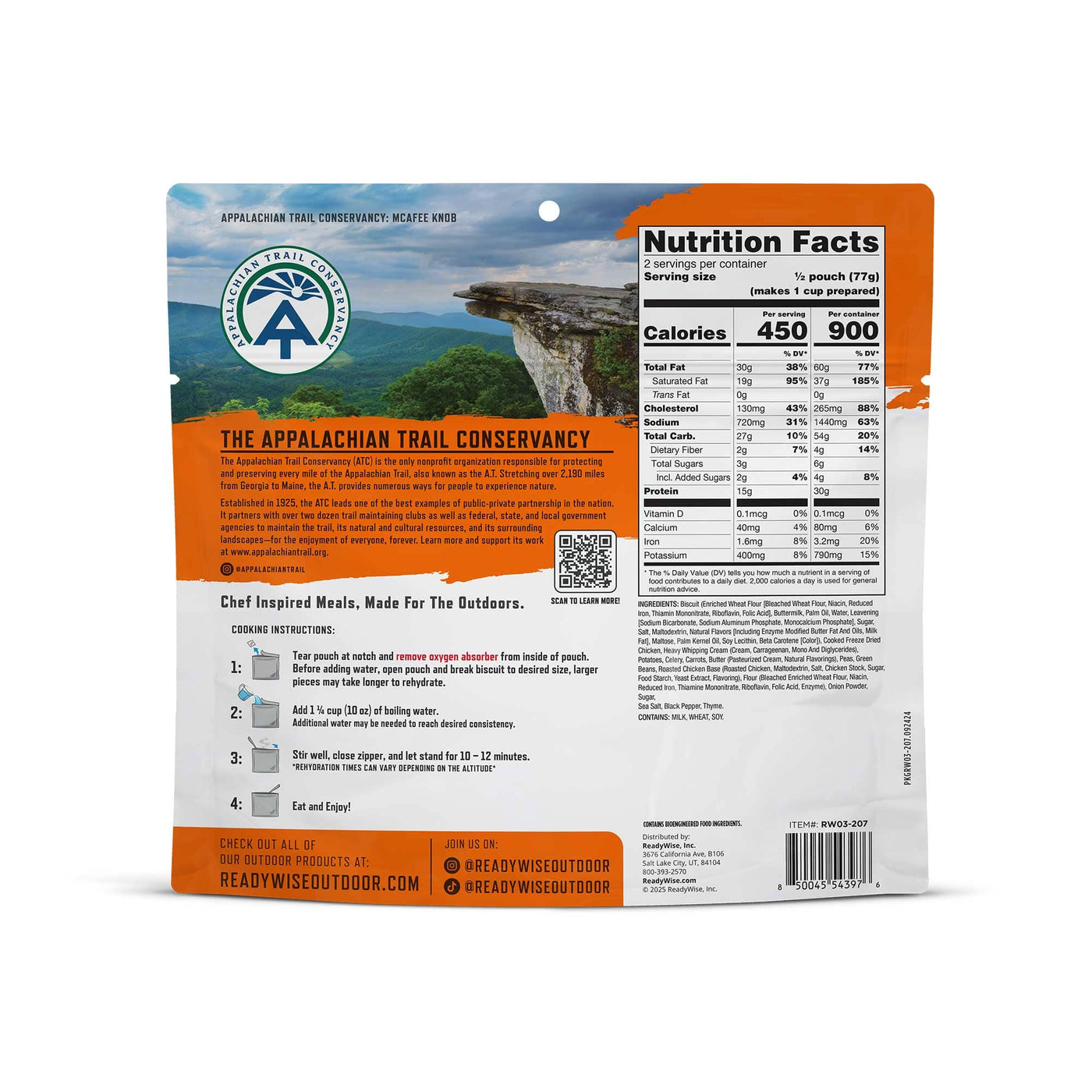 Country-Style Chicken Pot Pie – Pro Adventure Meal – 6 Pack