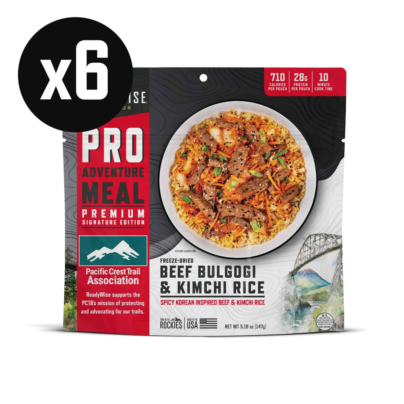 Beef Bulgogi & Kimchi Fried Rice – Pro Adventure Meal – 6 Pack