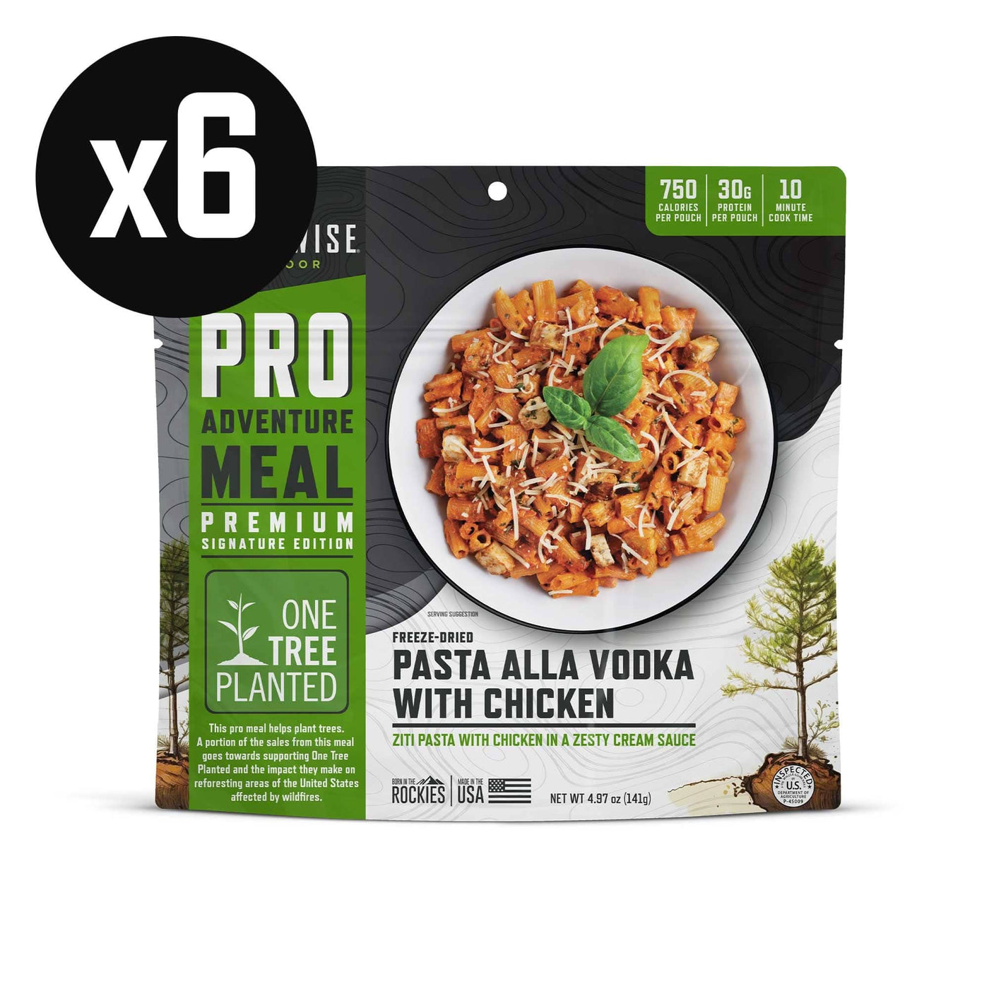 Pasta Alla Vodka with Chicken – Pro Adventure Meal – 6 Pack